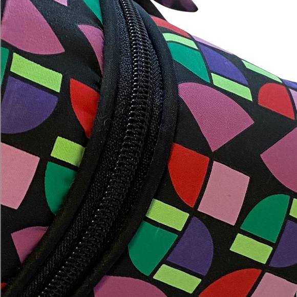 The SAK Shoulder Bag Purse Multi Color Geometric Logo Adjustable Strap Zip - Picture 5 of 14